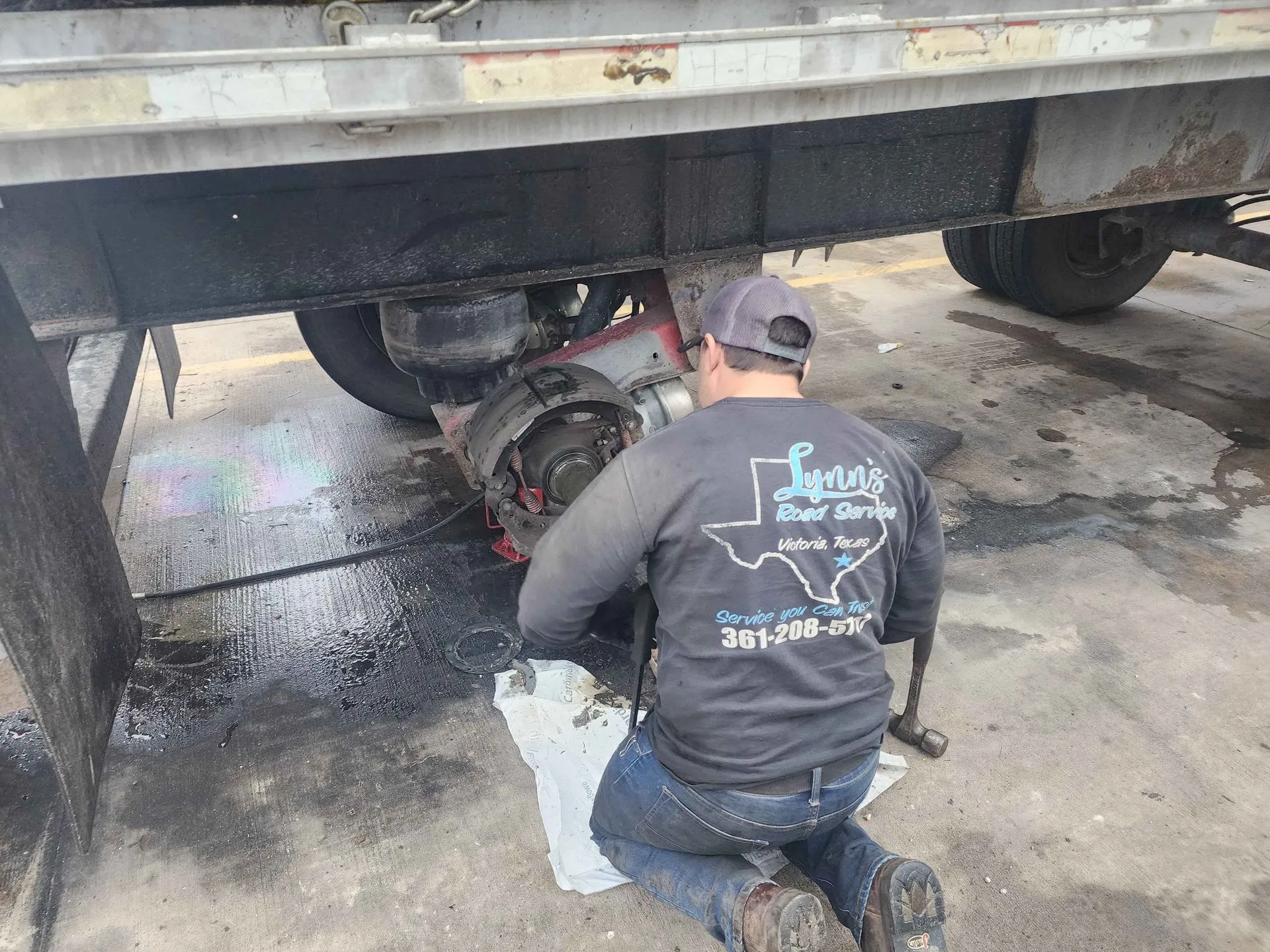 Trailer axle repair